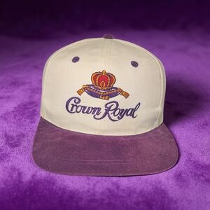 Vtg Crown Royal Snapback Hat